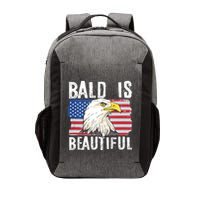 Bald Is Beautiful 4th Of July Independence Day Bald Eagle Vector Backpack