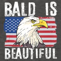 Bald Is Beautiful 4th Of July Independence Day Bald Eagle Vector Backpack