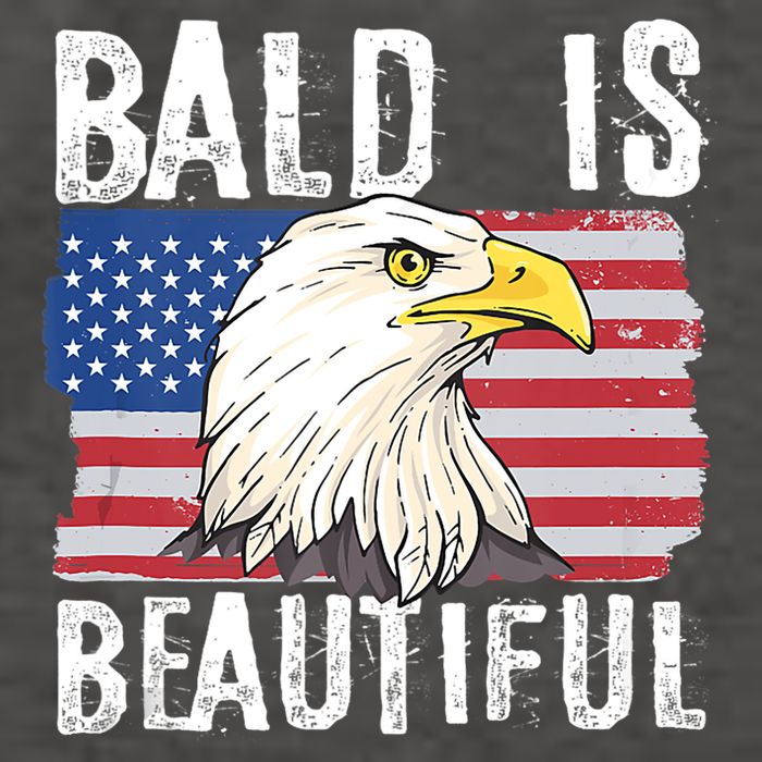 Bald Is Beautiful 4th Of July Independence Day Bald Eagle Vector Backpack
