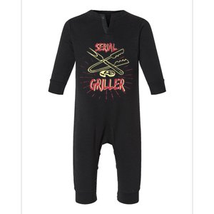 Bbq Items Bbq Master And Serial Griller Cool Gift Infant Fleece One Piece