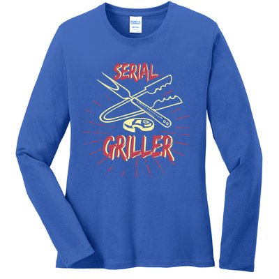 Bbq Items Bbq Master And Serial Griller Cool Gift Ladies Long Sleeve Shirt