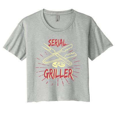 Bbq Items Bbq Master And Serial Griller Cool Gift Women's Crop Top Tee