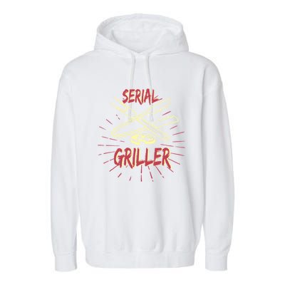 Bbq Items Bbq Master And Serial Griller Cool Gift Garment-Dyed Fleece Hoodie