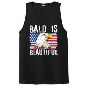 Bald Is Beautiful 4th Of July Independence Day Bald Eagle PosiCharge Competitor Tank