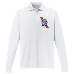 Bald Is Beautiful 4th Of July Independence Day Bald Eagle Performance Long Sleeve Polo