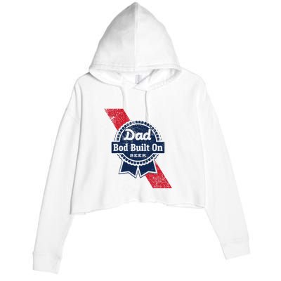 Bald Is Beautiful 4th Of July Independence Day Bald Eagle Crop Fleece Hoodie