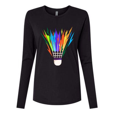 Badminton I Badminton Ball I Badminton Racket Shuttlecock Great Gift Womens Cotton Relaxed Long Sleeve T-Shirt