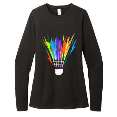 Badminton I Badminton Ball I Badminton Racket Shuttlecock Great Gift Womens CVC Long Sleeve Shirt