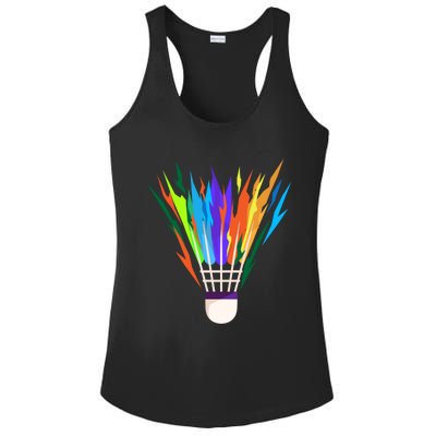 Badminton I Badminton Ball I Badminton Racket Shuttlecock Great Gift Ladies PosiCharge Competitor Racerback Tank