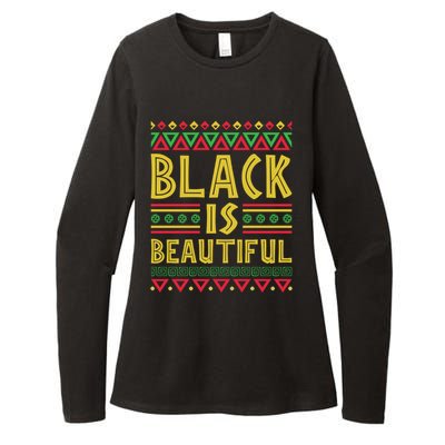 Black Is Beautiful Happy Kwanzaa Celebration Holiday Gift Womens CVC Long Sleeve Shirt