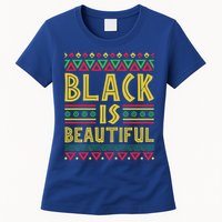 Black Is Beautiful Happy Kwanzaa Celebration Holiday Gift Women's T-Shirt