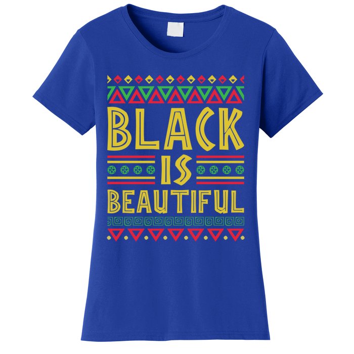 Black Is Beautiful Happy Kwanzaa Celebration Holiday Gift Women's T-Shirt