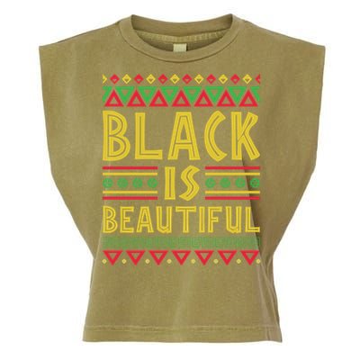 Black Is Beautiful Happy Kwanzaa Celebration Holiday Gift Garment-Dyed Women's Muscle Tee