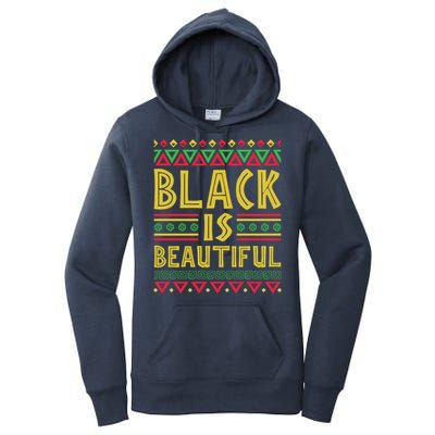 Black Is Beautiful Happy Kwanzaa Celebration Holiday Gift Women's Pullover Hoodie