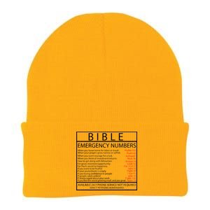 Bible Emergency Hotline Numbers Knit Cap Winter Beanie