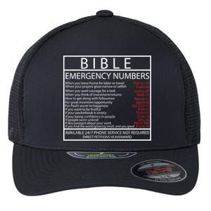 Bible Emergency Hotline Numbers Flexfit Unipanel Trucker Cap