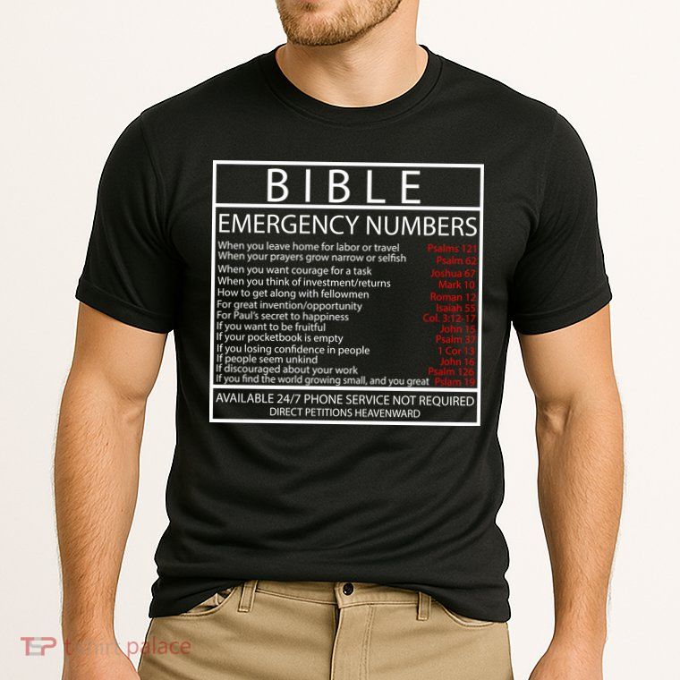 Bible Emergency Hotline Numbers Performance Shirt