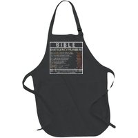 Bible Emergency Hotline Numbers Full-Length Apron With Pockets