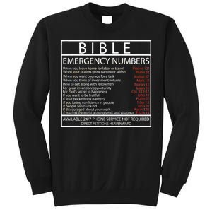 Bible Emergency Hotline Numbers Sweatshirt