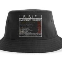 Bible Emergency Hotline Numbers Sustainable Bucket Hat