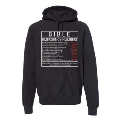 Bible Emergency Hotline Numbers Premium Hoodie