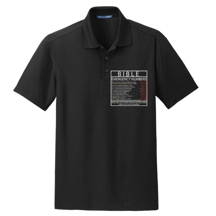 Bible Emergency Hotline Numbers Dry Zone Grid Polo