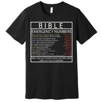 Bible Emergency Hotline Numbers Premium T-Shirt