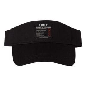 Bible Emergency Hotline Numbers Valucap Bio-Washed Visor