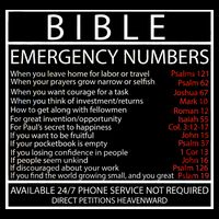 Bible Emergency Hotline Numbers Cropped Pullover Crew
