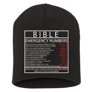 Bible Emergency Hotline Numbers Short Acrylic Beanie