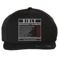 Bible Emergency Hotline Numbers Wool Snapback Cap