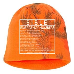 Bible Emergency Hotline Numbers Kati - Camo Knit Beanie