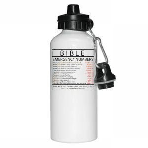 Bible Emergency Hotline Numbers Aluminum Water Bottle