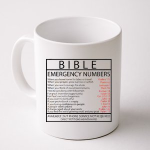 Bible Emergency Hotline Numbers Coffee Mug