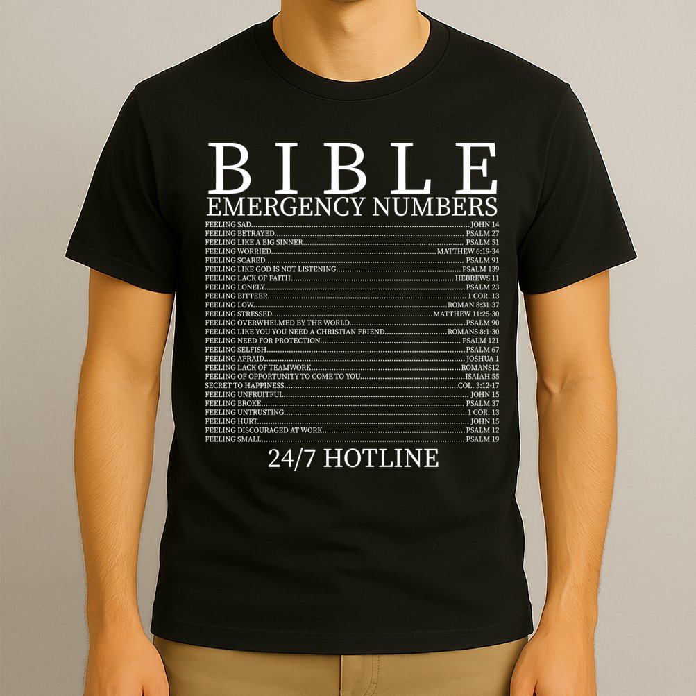 Bible Emergency Numbers T-Shirt