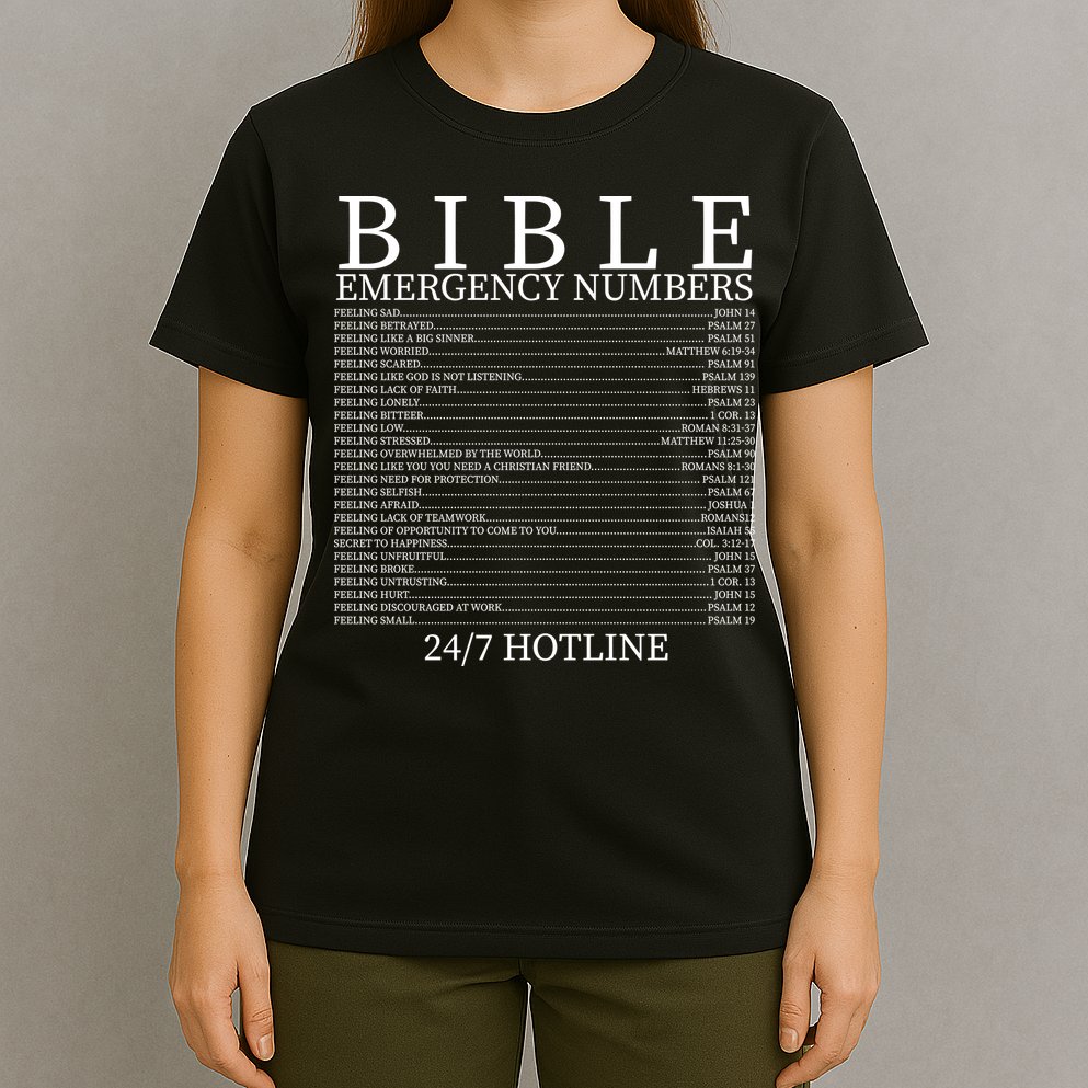 Bible Emergency Numbers T-Shirt