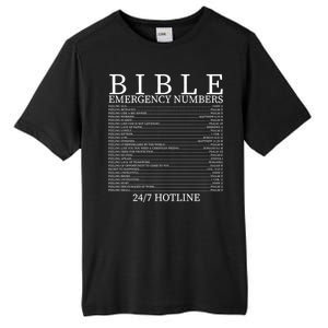 Bible Emergency Numbers Tall Fusion ChromaSoft Performance T-Shirt