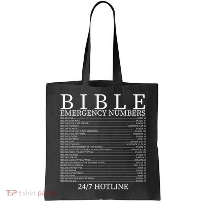 Bible Emergency Numbers Bag