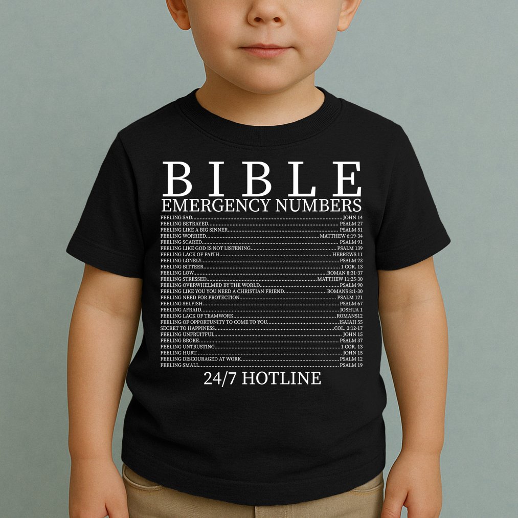 Bible Emergency Numbers Toddler T-Shirt