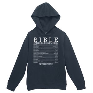 Bible Emergency Numbers Urban Pullover Hoodie