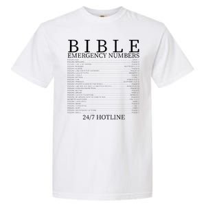 Bible Emergency Numbers Garment-Dyed Heavyweight T-Shirt