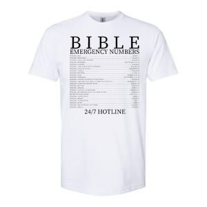 Bible Emergency Numbers Softstyle CVC T-Shirt