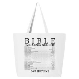 Bible Emergency Numbers 25L Jumbo Tote