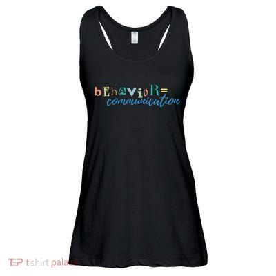Behavior Is Communication Ladies Essential Flowy Tank