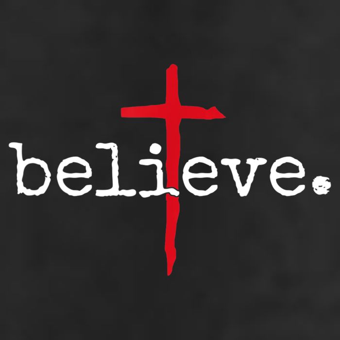 Believe In Cross Christian Saying Adult Drive Performance Visor