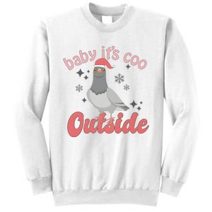 Baby ItS Coo Outside Funny Bird Nerd Christmas Sweatshirt