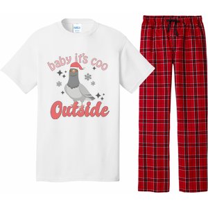 Baby ItS Coo Outside Funny Bird Nerd Christmas Pajama Set