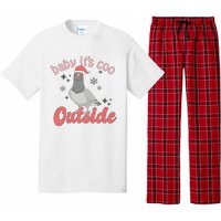 Baby ItS Coo Outside Funny Bird Nerd Christmas Pajama Set