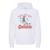 Baby ItS Coo Outside Funny Bird Nerd Christmas Premium Hoodie