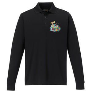 Buried In Crafting Supplies But IM Fine Performance Long Sleeve Polo